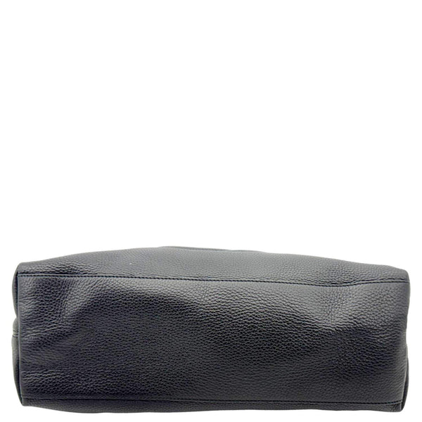 GUCCI Soho Medium Pebbled Leather Shoulder Bag Black 308982