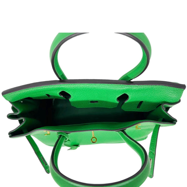 HERMES Birkin 30 Togo Leather Tote Bag Green