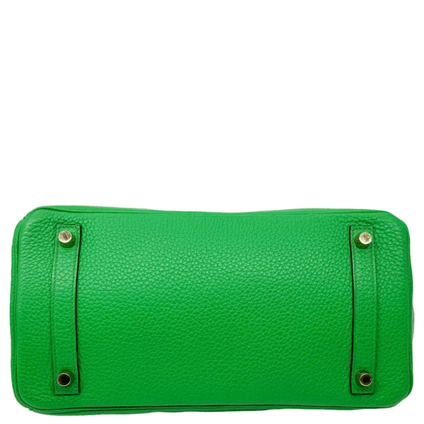 HERMES Birkin 30 Togo Leather Tote Bag Green