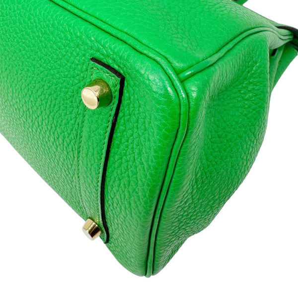 HERMES Birkin 30 Togo Leather Tote Bag Green