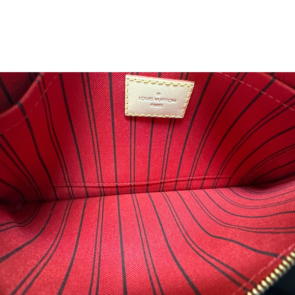 LOUIS VUITTON Neverfull Wristlet Monogram Canvas Pouch Brown