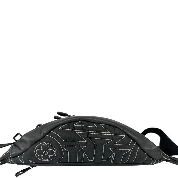 LOUIS VUITTON Snow Discovery PM Nylon Bumbag Black