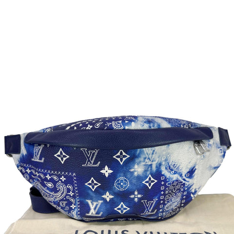 LOUIS VUITTON Discovery PM Monogram Bandana Canvas Bumbag Blue