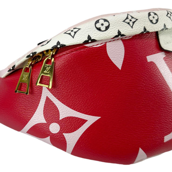 LOUIS VUITTON Giant Monogram Canvas Bumbag Rouge