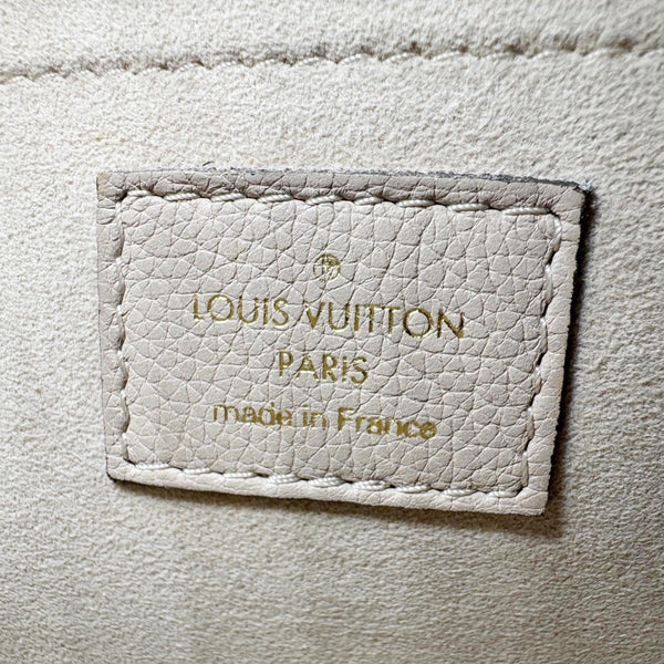 LOUIS VUITTON Lockme Tender Grained Calfskin Leather Shoulder Bag Greige