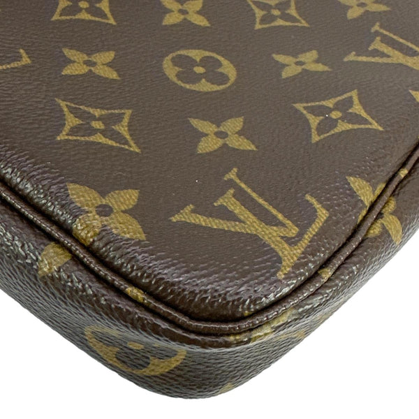 LOUIS VUITTON Pochette Accessoires Monogram Canvas Pouch Brown