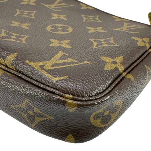 LOUIS VUITTON Pochette Accessoires Monogram Canvas Pouch Brown