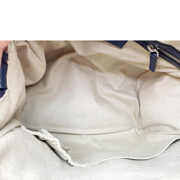 GIVENCHY Antigona Leather Satchel Shoulder Bag Navy Blue