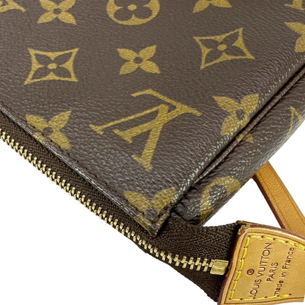 LOUIS VUITTON Pochette Accessoires Monogram Canvas Pouch Brown