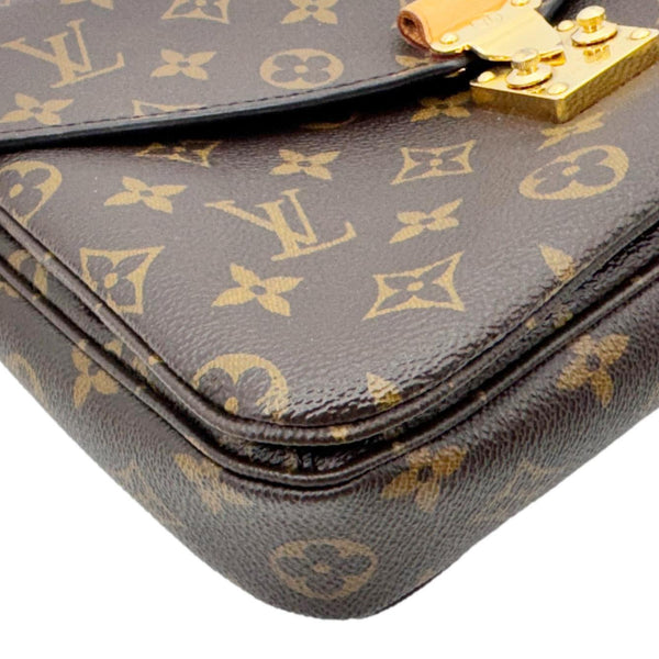 LOUIS VUITTON Metis Pochette Monogram Canvas Crossbody Bag Brown