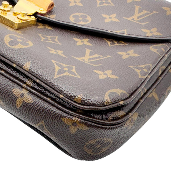 LOUIS VUITTON Metis Pochette Monogram Canvas Crossbody Bag Brown