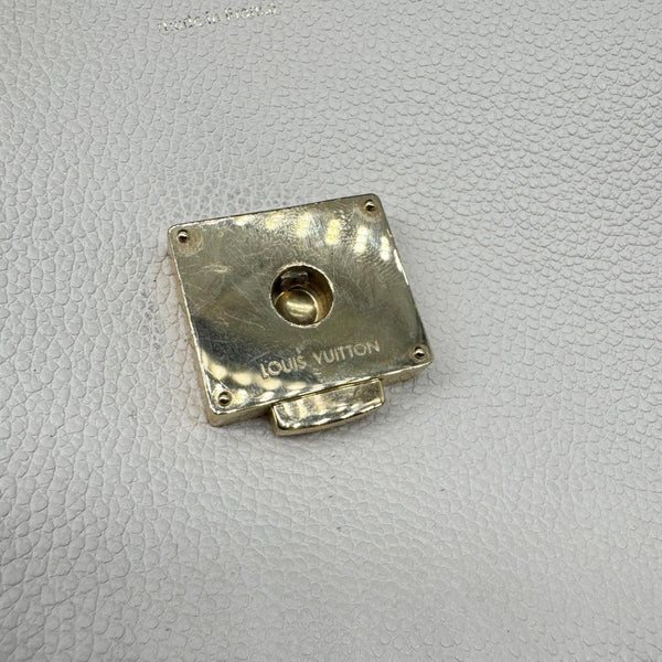 LOUIS VUITTON Blanche BB Monogram Empreinte Leather Shoulder Bag Blue