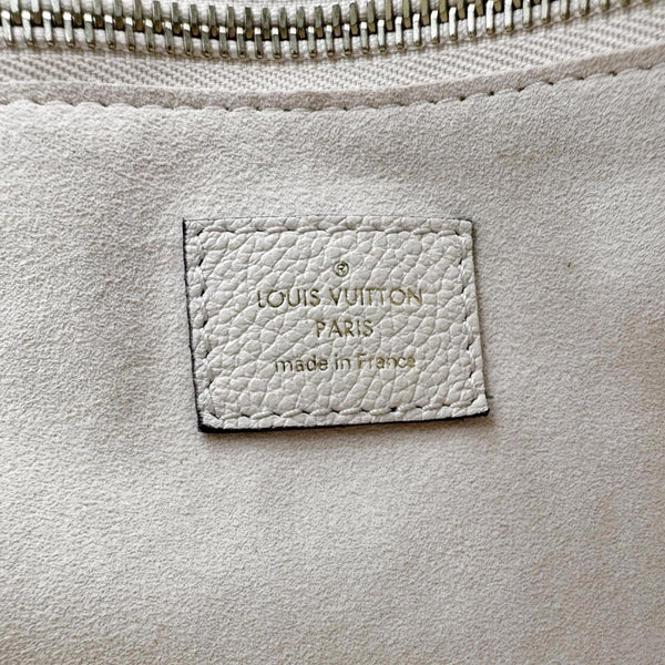 LOUIS VUITTON Neverfull MM Empreinte Leather Tote Shoulder Bag Cream