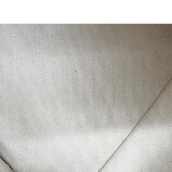 LOUIS VUITTON Neverfull MM Empreinte Leather Tote Shoulder Bag Cream