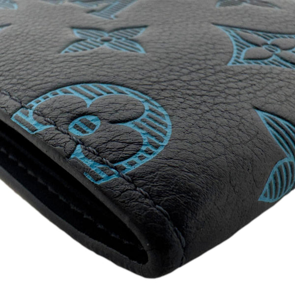 LOUIS VUITTON Multiple Bi-fold Monogram Shadow Wallet Blue