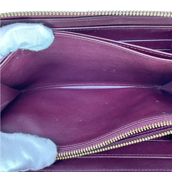 LOUIS VUITTON Stephan Sprouse Leopard Print Vernis Wallet Maroon