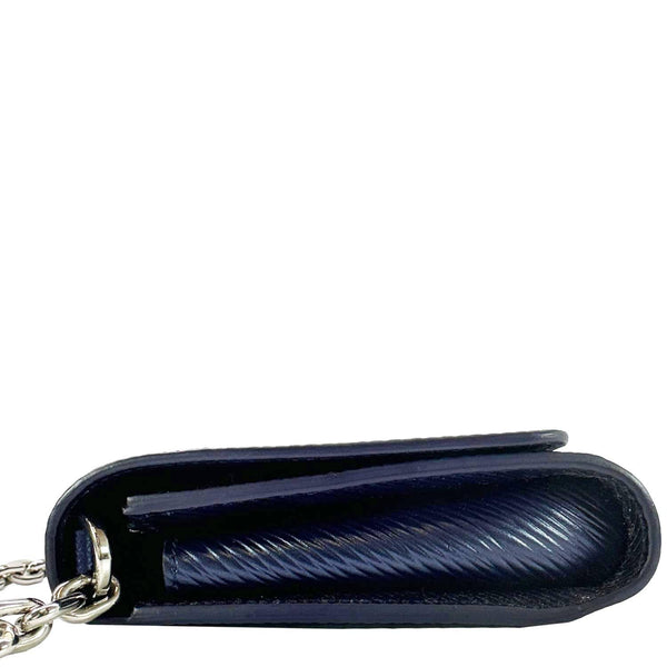 LOUIS VUITTON Twist Sequins Epi Leather Chain Wallet Purple