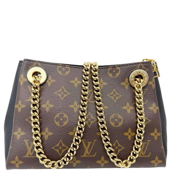 LOUIS VUITTON Surene BB Monogram Canvas Shoulder Bag Black