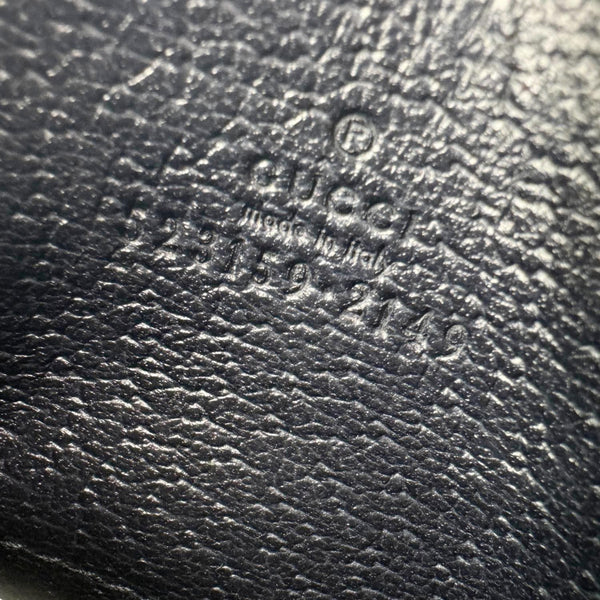 GUCCI Ophidia GG Canvas Card Case Navy Blue 523159