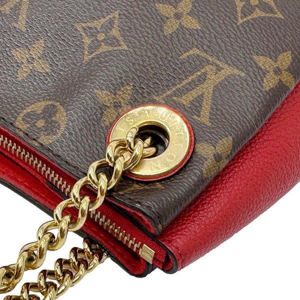 LOUIS VUITTON Surene BB Monogram Canvas Shoulder Bag Cherry