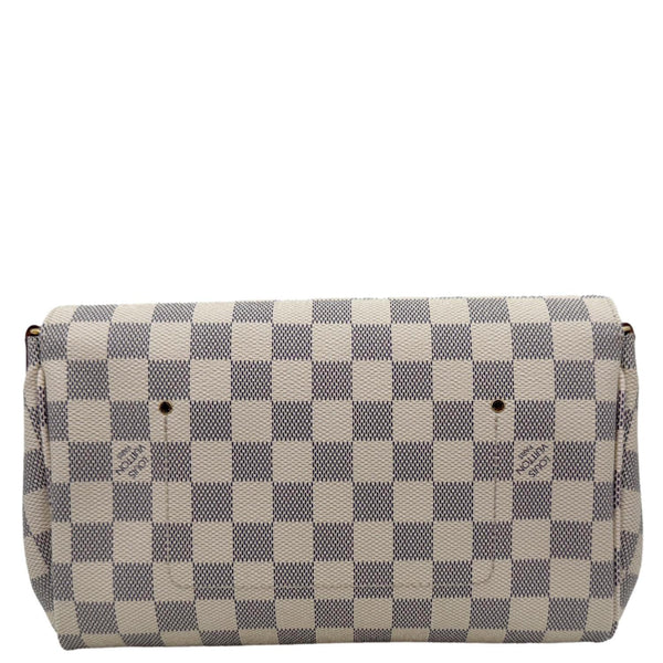 LOUIS VUITTON Favorite MM Damier Azur Crossbody Bag White