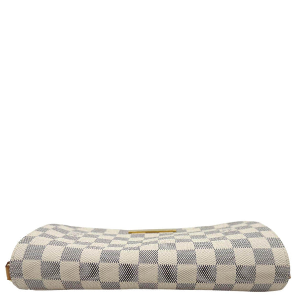 LOUIS VUITTON Favorite MM Damier Azur Crossbody Bag White