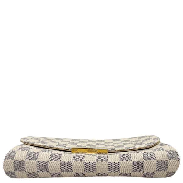 LOUIS VUITTON Favorite MM Damier Azur Crossbody Bag White