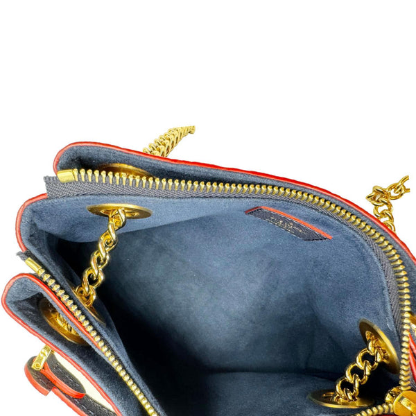 LOUIS VUITTON Surene BB Empreinte Leather Shoulder Bag Navy Blue