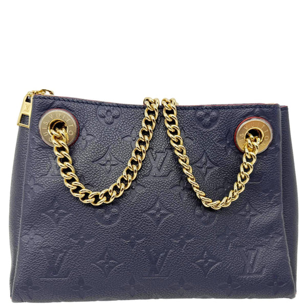LOUIS VUITTON Surene BB Empreinte Leather Shoulder Bag Navy Blue
