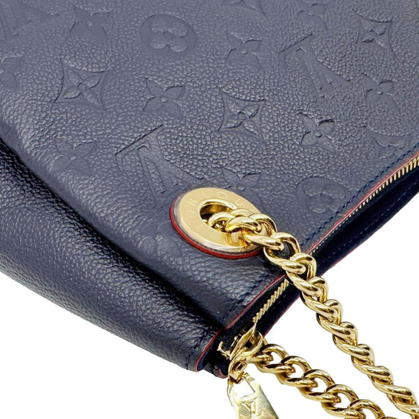 LOUIS VUITTON Surene BB Empreinte Leather Shoulder Bag Navy Blue