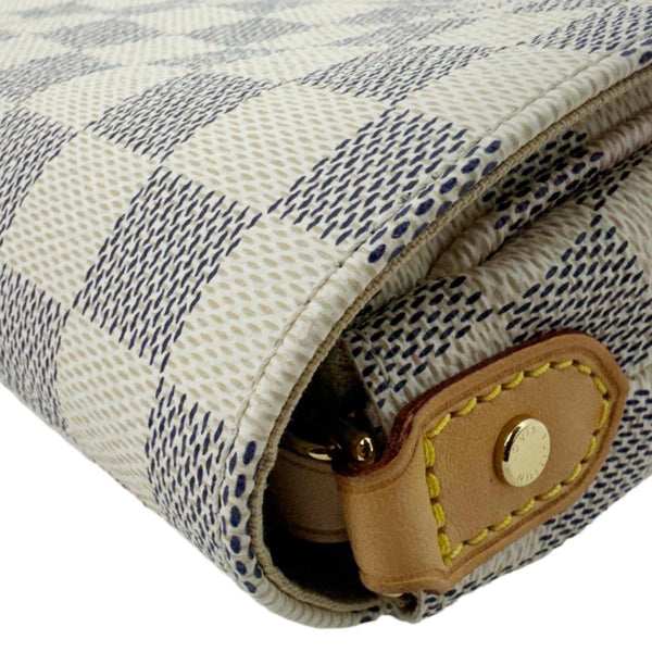 LOUIS VUITTON Favorite MM Damier Azur Crossbody Bag White