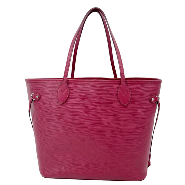 LOUIS VUITTON Neverfull MM Epi Leather Tote Bag Burgundy