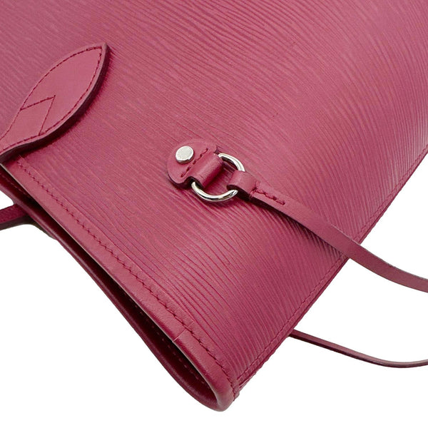 LOUIS VUITTON Neverfull MM Epi Leather Tote Bag Burgundy