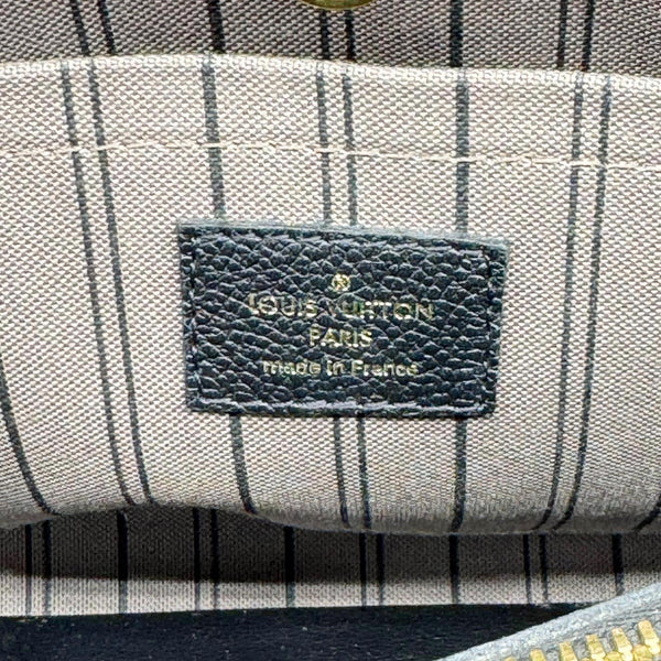 LOUIS VUITTON Montaigne BB Monogram Empreinte Leather Satchel Crossbody Bag Black