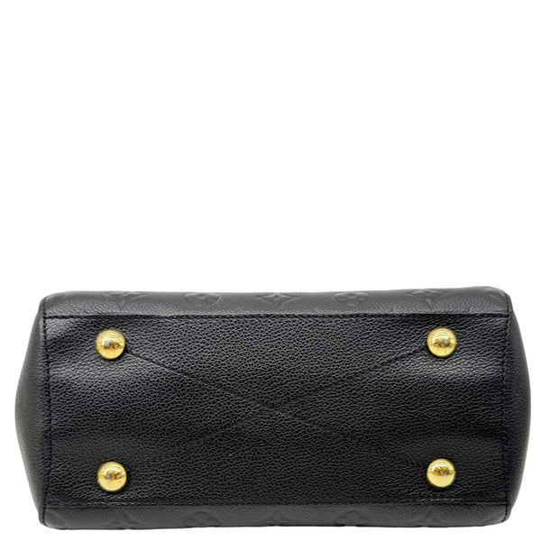 LOUIS VUITTON Montaigne BB Monogram Empreinte Leather Satchel Crossbody Bag Black