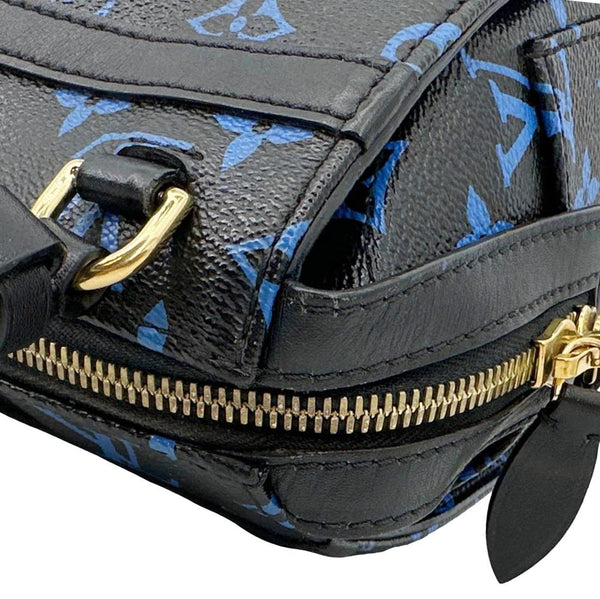 LOUIS VUITTON Speedy Amazon PM Monogram Canvas Shoulder Bag Blue Noir