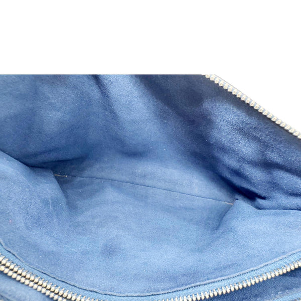 LOUIS VUITTON Coussin PM Monogram Embossed Leather Shoulder Bag Navy Blue