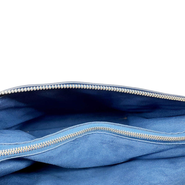 LOUIS VUITTON Coussin PM Monogram Embossed Leather Shoulder Bag Navy Blue