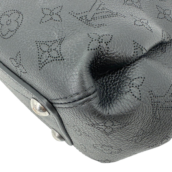 LOUIS VUITTON Babylone BB Monogram Mahina Leather Shoulder Bag Black