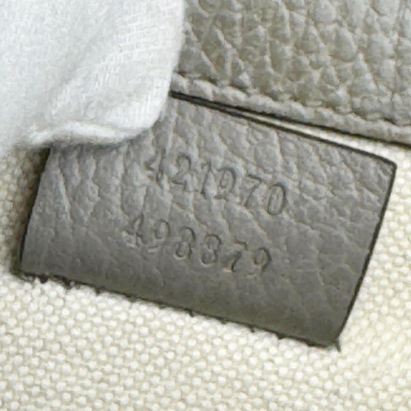 GUCCI Dionysus Mini Leather Crossbody Bag Gray 421970