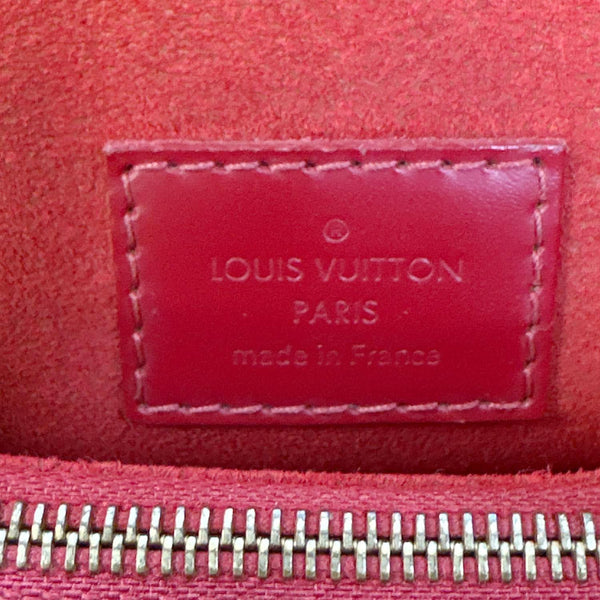 LOUIS VUITTON Caissa Damier Ebene Chain Clutch Shoulder Bag Brown