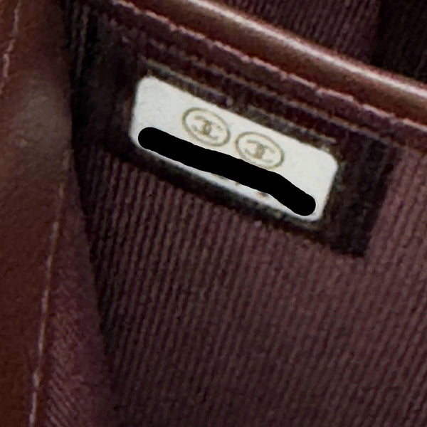 CHANEL Long Flap Caviar Quilted Leather Wallet Black