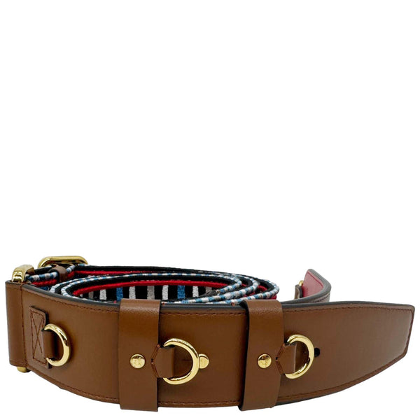 CHRISTIAN LOUBOUTIN Greekaba Embroidered Leather Bag Strap Blue