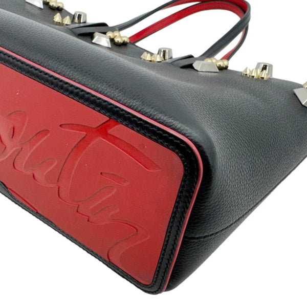 CHRISTIAN LOUBOUTIN Cabata Stud-Embellished Leather Tote Bag Black