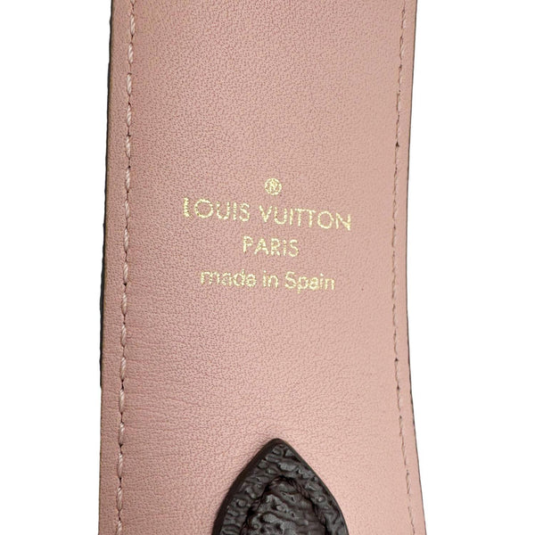 LOUIS VUITTON Bandouliere Monogram Canvas Shoulder Strap Rose Ballerine