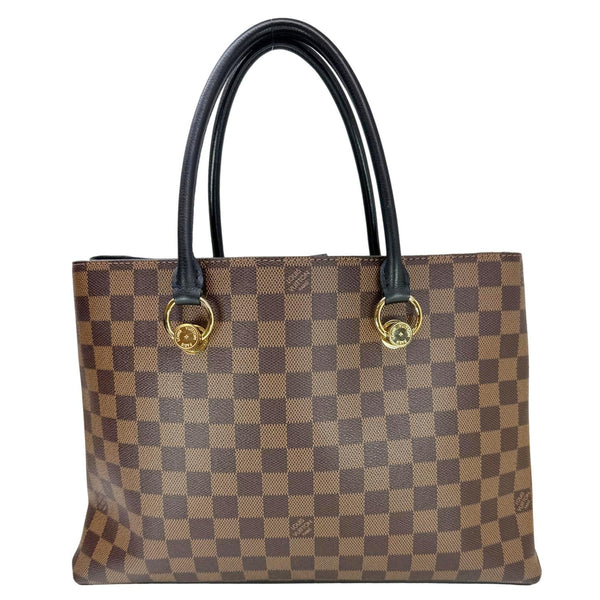 LOUIS VUITTON LV Riverside Damier Ebene Satchel Bag Brown