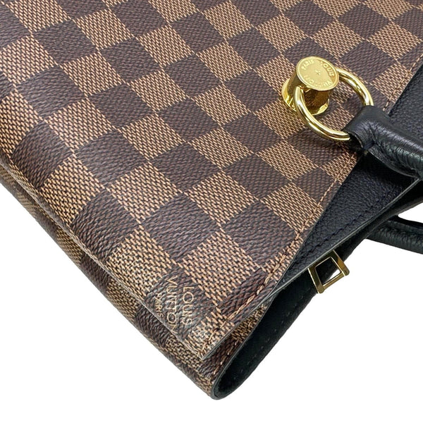 LOUIS VUITTON LV Riverside Damier Ebene Satchel Bag Brown