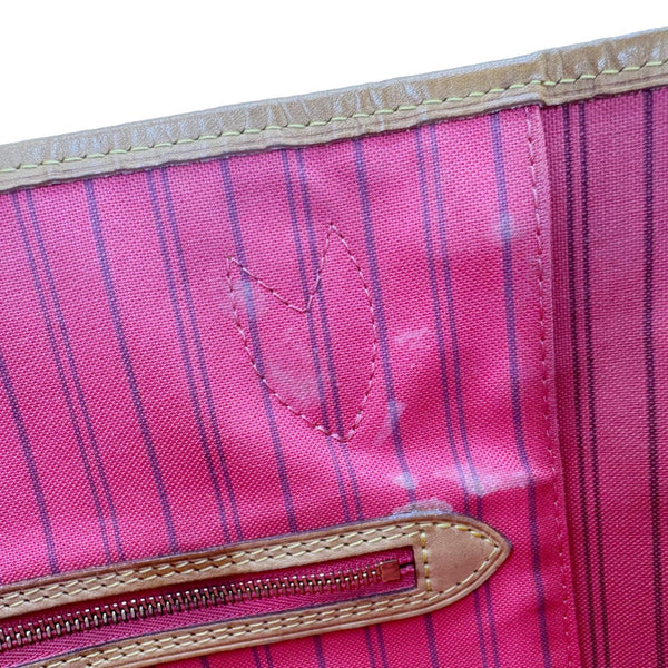 LOUIS VUITTON Neverfull MM Grenade Ramages Monogram Canvas Tote Bag Brown