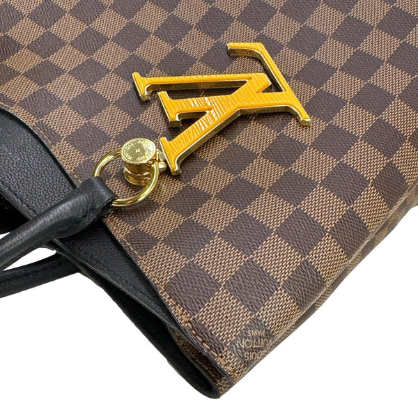 LOUIS VUITTON LV Riverside Damier Ebene Satchel Bag Brown