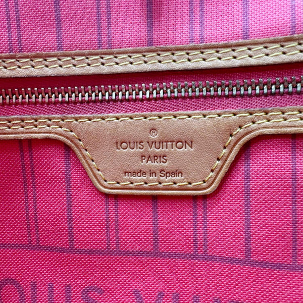 LOUIS VUITTON Neverfull MM Grenade Ramages Monogram Canvas Tote Bag Brown